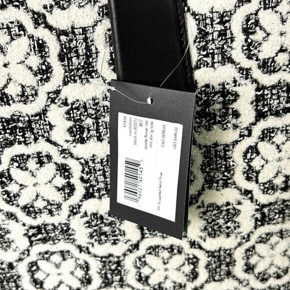 NWT💃Kate Spade Manhattan Spade Flower Monogram Tweed Large Tote Purse - Picture 12 of 12